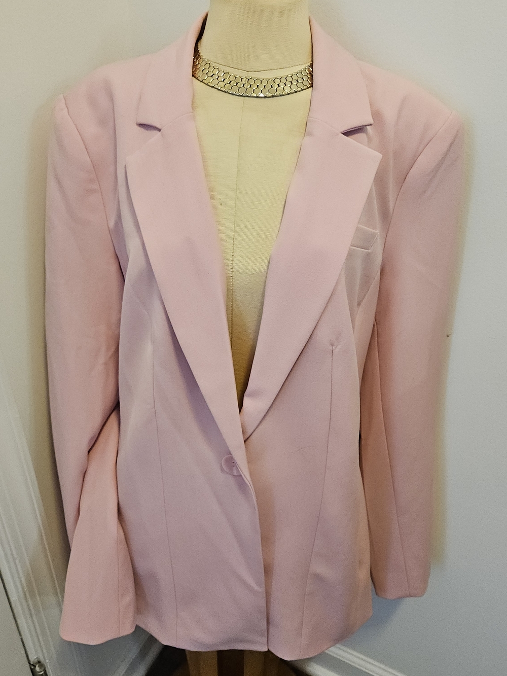 Tailored Blossom Pink Blazer Jacket